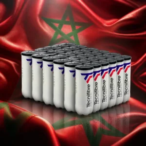 cardiovascular lessons — the Tecnifibre Champion Tennis Ball Case combined with the national flag of Morocco