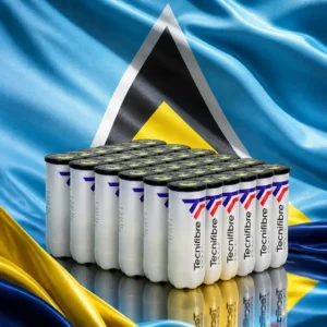 cardiovascular lessons Fort Lauderdale — the Tecnifibre Court Tennis Ball Case combined with the national flag of Saint Lucia