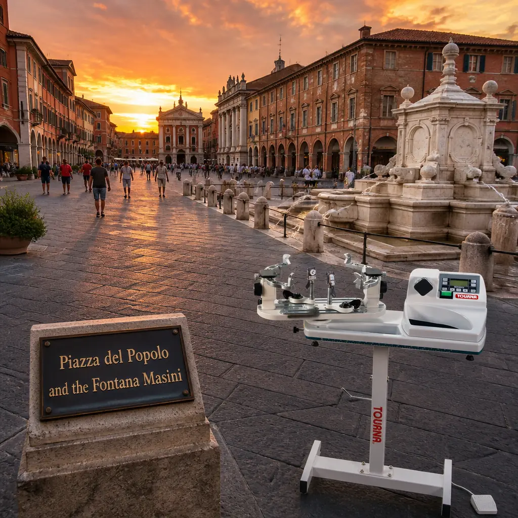 cardiovascular program Fort Lauderdale — Piazza del Popolo and the Fontana Masini in Cesena, Long sloping main square in Cesena with a white marble Renaissance fountain at one end