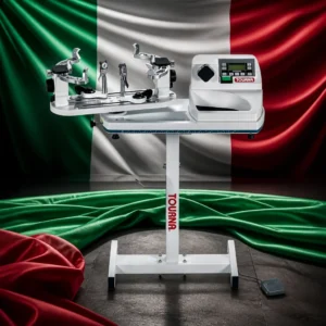 cardiovascular program Fort Lauderdale — the Tourna 650-ES Constant Pull Precision Tennis Stringing Machine combined with the national flag of Italy