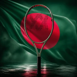 cardiovascular session — the Volkl V-Cell V1 Pro Tennis Racquet combined with the national flag of Bangladesh