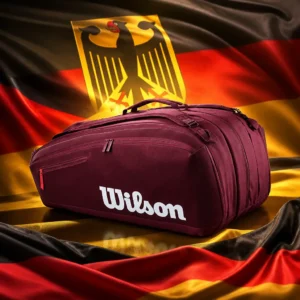 cardiovascular tennis classes 33009 — the Wilson Adult Tennis Bag (15 Racquet) combined with the national flag of Germany