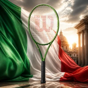 cardiovascular tennis classes 33304 — the Wilson Blade Feel 103 Tennis Racquet combined with the national flag of Italy