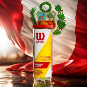 cardiovascular tennis classes 33305 — the Wilson Championship Extra Duty Tennis Ball Can combined with the national flag of Peru