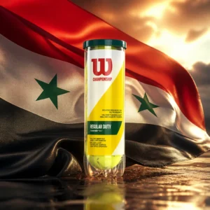 cardiovascular tennis classes 33309 — the Wilson Championship Regular Duty Tennis Ball Case combined with the national flag of Syria