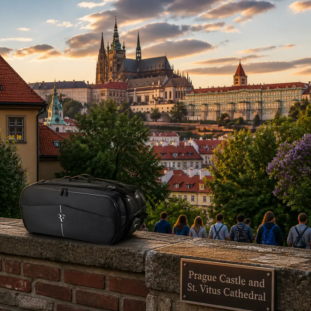 cardiovascular tennis classes in 33305 — Prague Castle and St. Vitus Cathedral in Prague, A long ridge-top complex of palaces and courtyards from which a black Gothic cathedral erupts, its flying buttresses and twin west towers dominating the skyline above red roofs
