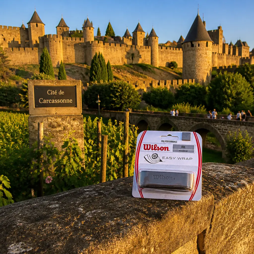 cardiovascular tennis classes in 33313 — Cité de Carcassonne in Carcassonne, A double ring of pale stone ramparts studded with fifty-two towers in blue-grey conical slate roofs, encircling a hilltop town above vineyards and the river plain