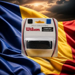cardiovascular tennis classes in 33314 — the Wilson Shock Shield Hybrid Tennis Replacement Grip combined with the national flag of Romania