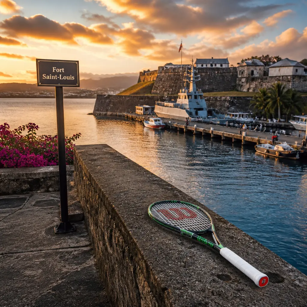 cardiovascular tennis classes in 33316 — Fort Saint-Louis in Fort-de-France, Stone fortress on a rocky promontory jutting into the bay beside La Savane in Fort-de-France, still an active naval base