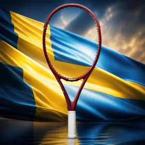cardiovascular tennis classes in 33317 — the Wilson Triad Five Tennis Racquet combined with the national flag of Sweden