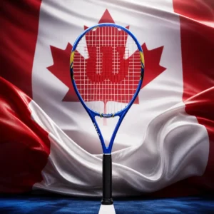 cardiovascular tennis classes in 33324 — the Wilson US Open Tennis Racquet combined with the national flag of Canada