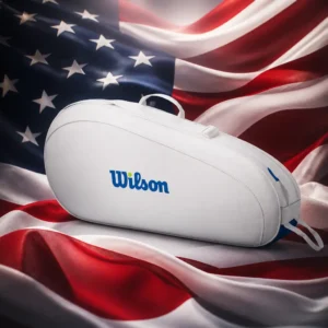 cardiovascular tennis classes in 33326 — the Wilson US Open Tennis Racquet Bag (3 Racquet) combined with the national flag of United States