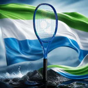 cardiovascular tennis classes in 33328 — the Yonex Ace 102 2025 Tennis Racquet combined with the national flag of Sierra Leone