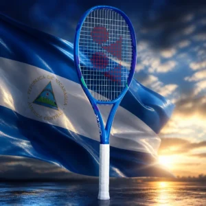 cardiovascular tennis classes in 33331 — the Yonex Ezone 100 16x19 Tennis Racquet combined with the national flag of Nicaragua