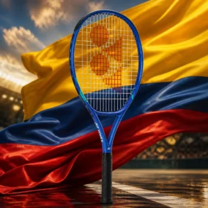 cardiovascular tennis classes in Fort Lauderdale — the Yonex Ezone 25 Junior Tennis Racquet combined with the national flag of Colombia