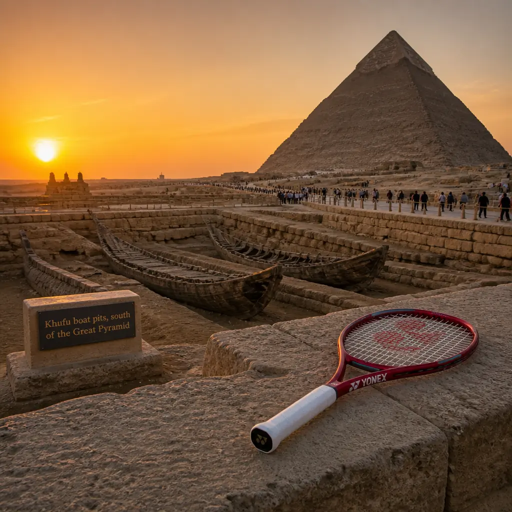 cardiovascular tennis classes near me Fort Lauderdale — Khufu boat pits, south of the Great Pyramid in Giza, Rectangular rock-cut pits along the south face of the Great Pyramid where dismantled cedar ships were buried and later excavated
