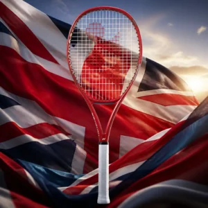 cardiovascular tennis classes Plantation — the Yonex Vcore 100L 8th Gen Tennis Racquet combined with the national flag of United Kingdom