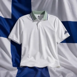 cardiovascular tennis classes Tarpon River — adidas Beyond Twistknit Men's Tennis Shirt composed with the blue-and-white flag of Finland