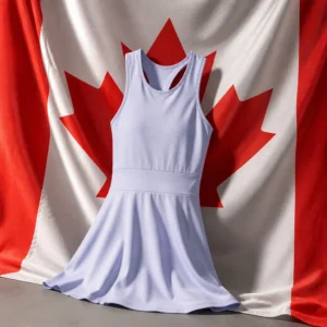 cardiovascular tennis clinics Croissant Park — adidas Heat.RDY Y Women's Tennis Dress composed with the Canadian flag