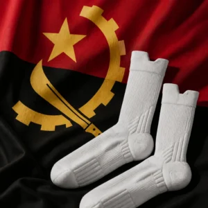 cardiovascular tennis clinics Lauderdale Manors — adidas TEN Y3 Crew Men's Tennis Socks composed with the national flag of Angola