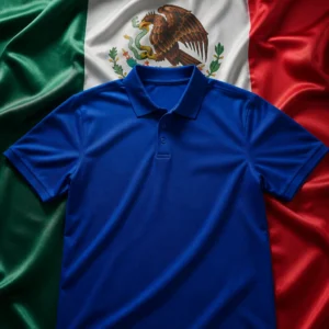 cardiovascular tennis clinics — adidas Club Rib Men's Polo Shirt composed with the national flag of Mexico