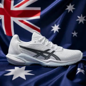 cardiovascular tennis clinics Rio Vista — Asics Solution Speed FF 3 Women's Tennis Shoes composed with the national flag of Australia