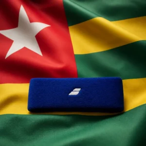 cardiovascular tennis clinics Tarpon Bend — Babolat Double Line Headband arranged with the flag of Togo