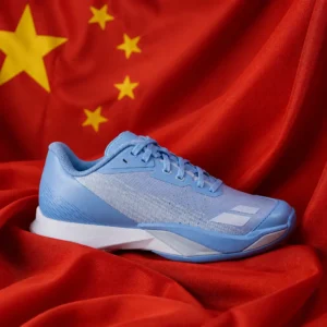 cardiovascular tennis Edgewood — Babolat Jet Mach 4 Clay Court Women's Tennis Shoes composed with the national flag of the People's Republic of China