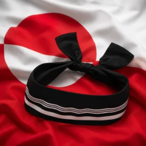 cardiovascular tennis lesson Fort Lauderdale — Babolat Printed Logo Headband composed with the national flag of Greenland