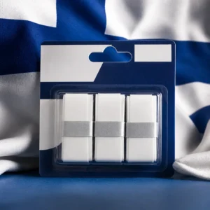 cardiovascular tennis lessons — Babolat Pro Response Tennis Overgrip composed with the blue cross flag of Finland