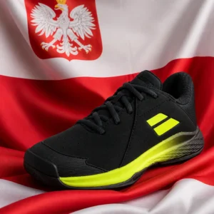 cardiovascular tennis Melrose Park — Babolat Propulse 3 All Court Junior Tennis Shoes composed with the white and red flag of Poland