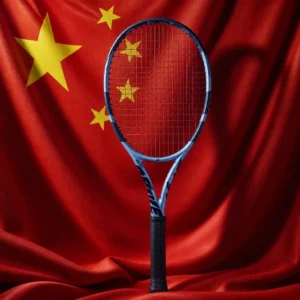 cardiovascular tennis Riverland — Babolat Pure Drive Plus Tennis Racquet composed with the national flag of the People's Republic of China