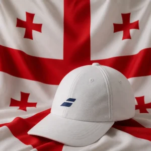 cardiovascular tennis Riverside Park — Babolat Pure Logo Tennis Hat composed with the national flag of Georgia