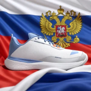 cardiovascular tennis Sunrise Intracoastal — Babolat SFX Evo All Court Women's Tennis Shoes composed with the white, blue, and red flag of Russia
