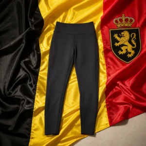 cardiovascular tennis Wilton Manors — Bjorn Borg Running Women's Tights composed with the black, yellow, and red flag of Belgium