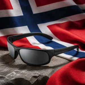 cardiovascular tennis workouts Fort Lauderdale — bollé Anaconda Rectangular Sunglasses composed with the national flag of Norway