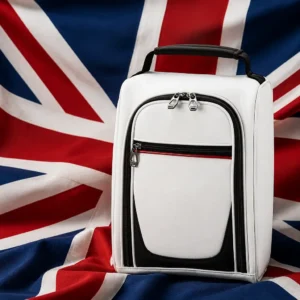 Colee Hammock tennis camps — Dunlop Srixon Tennis Shoe Case composed with the flag of the United Kingdom
