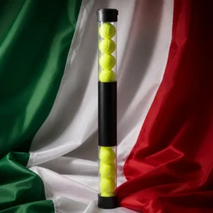 Coral Ridge beginner tennis classes — Dunlop Tennis Ball Pickup Tube composed with the Italian flag