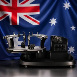 Coral Ridge women's tennis classes — Gamma Momentum ELS Electronic Tennis Stringing Machine composed with the Australian flag