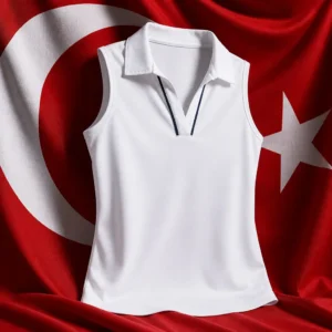 Croissant Park tennis drills — Head Breakpoint Piping Polo Women's Tank Top composed with the red Turkish flag and its white crescent and star