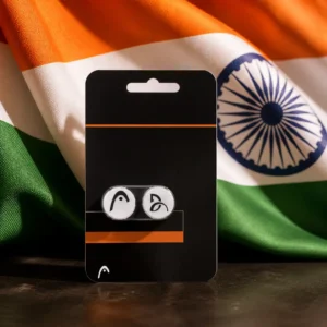 Croissant Park tennis lessons — Head Djokovic Tennis Vibration Dampener composed with the national flag of India