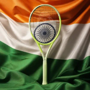 Davie cardio tennis class — Head Extreme Elite 2024 Tennis Racquet composed with the national flag of India