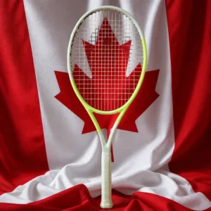 Davie cardio tennis classes — Head Extreme Pro Tennis Racquet composed with the national flag of Canada