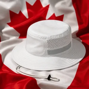 Davie tennis classes — Head Lightweight Microfiber Men's Tennis Bucket Hat composed with the Canadian flag