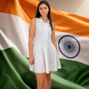Davie tennis coaching — Head Performance Women's Tennis Dress composed with the national flag of India