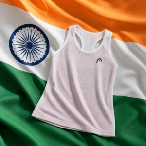 Davie tennis training — Head Play Tech Women's Tank Top composed with the national flag of India