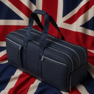 Dorsey Riverbend cardio tennis clinic — Head Pro Duffle L Tennis Bag (9 Racquet) composed with the flag of the United Kingdom