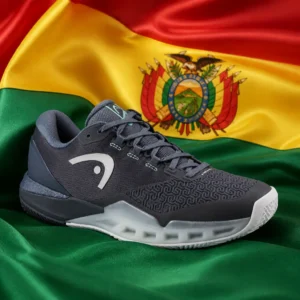 Downtown Fort Lauderdale group tennis classes — Head Revolt Pro 5.0 Clay Men's Tennis Shoes composed with the red, yellow, and green flag of Bolivia