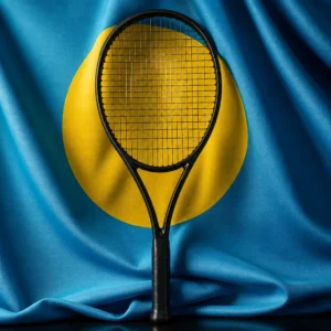 Downtown Fort Lauderdale tennis lessons — Head Speed Pro Legend 2025 Tennis Racquet composed with the national flag of Palau