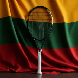 Downtown Fort Lauderdale women's tennis classes — Head Speed Tour 2026 Tennis Racquet composed with the Lithuanian national flag